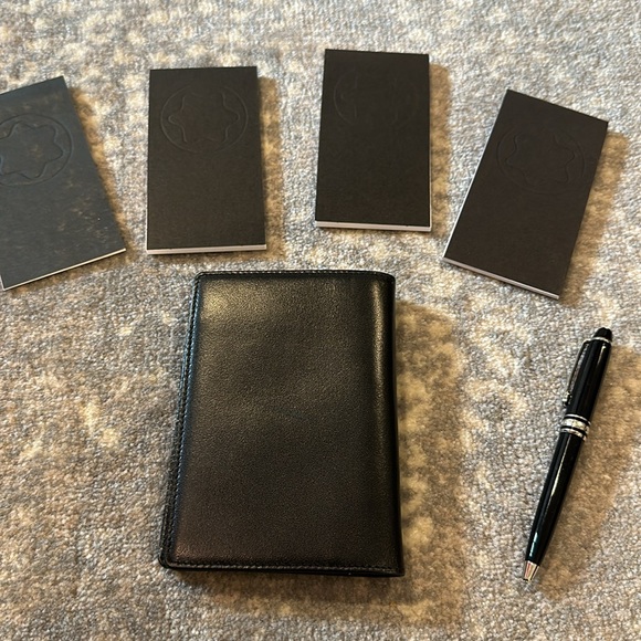 MONTBLANC MEISTERSTÜCK PICKET NOTEBOOK WITH PEN AND 3 1/2 EXTRA MONTBLANC PADS - Picture 2 of 11